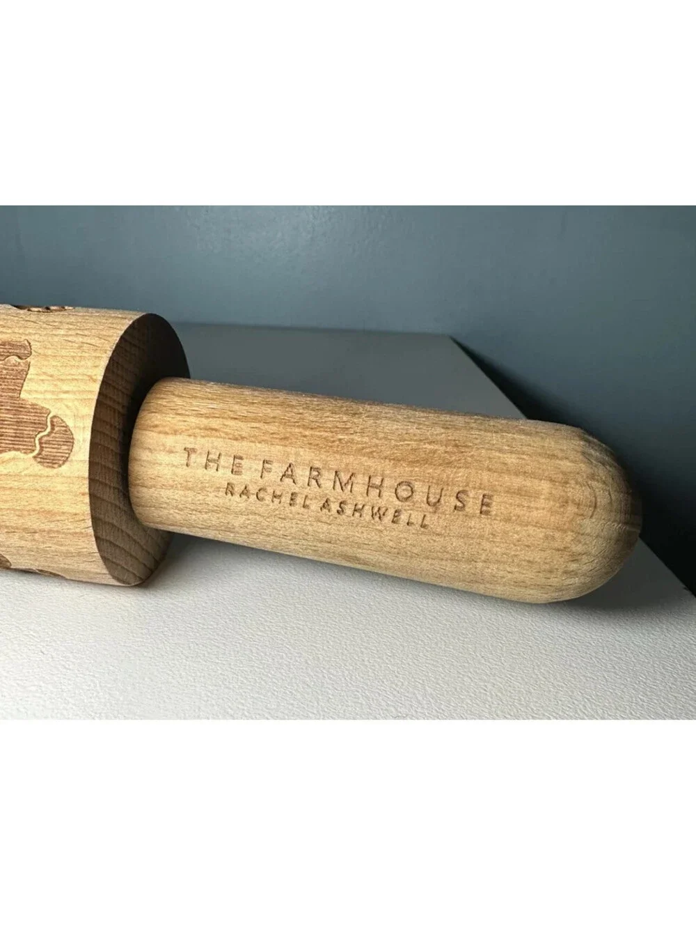 Ciroa Christmas Gingerbread Man Rolling Pin The Farmhouse Rachel Ashwell